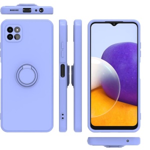 Светло Син калъф Ring Silicone Venus за Samsung A22 5G