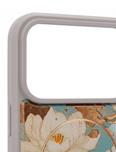 Сив гръб с декупаж и MagSafe "Golden Autumn" за iPhone 17 Pro Max - Img 4