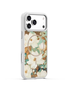 Сив гръб с декупаж и MagSafe "Golden Autumn" за iPhone 17 Pro - Img 2