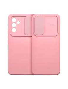 Силиконов кейс CAMSHIELD розов за Samsung A15