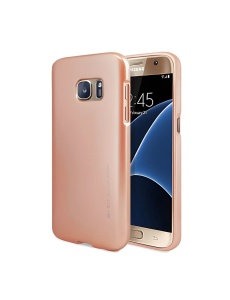 Силиконов Гръб iJelly в розово златен цвят за Samsung S7 Edge