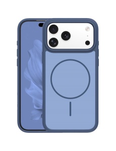 Син Гръб Frame Thin Mag Case Mag Safe за iPhone 17 Pro Max