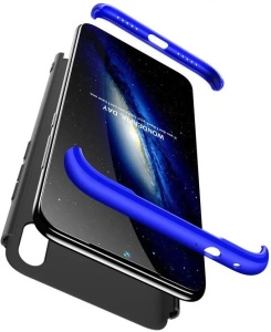 Син Обгръщащ Пластмасов Гръб от 3 части за Samsung Galaxy A40