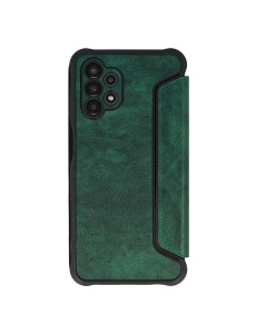 Тъмно зелен калъф тип тефтер Razor за Samsung A13 4G с място за карти и банкноти