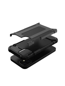 Удароустойчив черен калъф Bronya за Samsung A71 със защита от удари и надрасквания