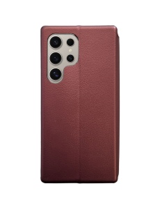 Червен калъф тип тефтер за телефон MP Forcell за Samsung S24 Ultra с място за карти и банкноти