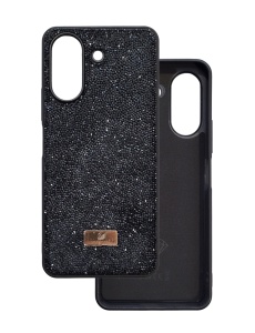 Черен Гръб Swarovski камъни за Xiaomi Redmi 13C
