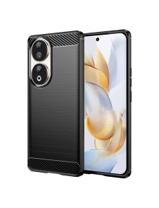 Черен калъф Carbon за HONOR 90