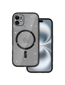 Черен калъф Gliter MagSafe за iPhone 11