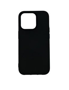 Черен калъф Poly с велур отвътре за IPHONE 14 Pro