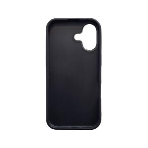 Черен Силиконов Гръб с Декупаж Guess Design 2HC за iPhone 17