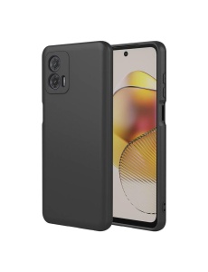 Черен силиконов гръб POLY за Moto G53