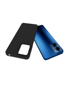 Черен силиконов калъф Candy Matt za Motorola G14 със защита от удари и надрасквания