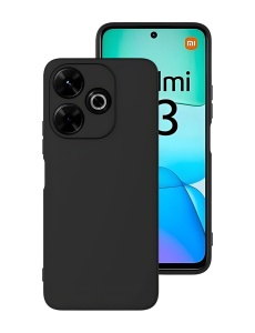 Черен силиконов калъф Poly за Redmi 13
