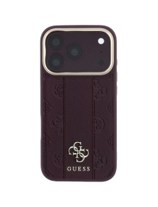 Original Guess Case за 18 Pro съвместим с MagSafe, burgundy - Img 3