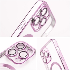 Rose Gold калъф Electro Mag с предпазни стъклени протектори на камерите и функция за бързо зареждане за iPhone 15 – изглед 3