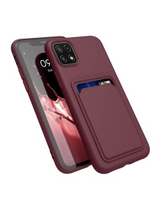Бургунди гръб Card Case за Samsung A16