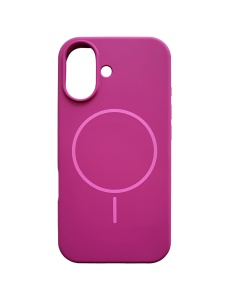 Вишнево Червен Мек Силиконов Гръб Silicone Thin Mag за iPhone 17