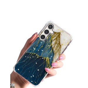 Елегантен ВИСОКОКАЧЕСТВЕН силиконов гръб Gold Glam за Samsung A15
