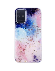 Елегантен ВИСОКОКАЧЕСТВЕН силиконов калъф Gold Glam за Samsung A71