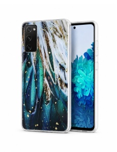 Елегантен ВИСОКОКАЧЕСТВЕН силиконов калъф Gold Glam за Samsung S20 FE