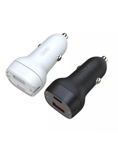 Зарядно за автомобил 12V XO CC37 20W USB A USB C 3A за бърз пренос на данни