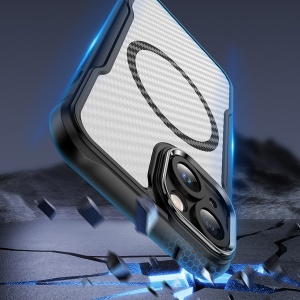 Карбонов Гръб Defender Carbon с MagSafe за iPhone 13 със защита от удари и надрасквания