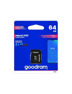 Карта с памет GOODRAM MICRO SD XC UHS I CLASS 10 64GB