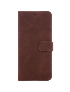 Кафяв калъф тип тефтер за телефон Smart Velvet за Samsung S24 Plus