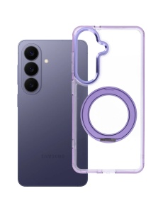 Кейс Frame Circle Stand за Samsung Galaxy A37, съвместим с MagSafe – лилав