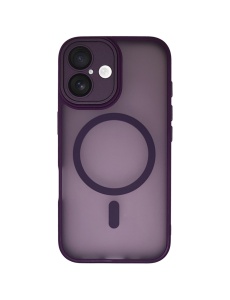 Лилав Mag Safe с предпазно стъкло на камерата за iPhone 16