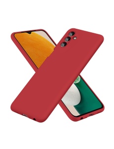 Нежен Червен калъф за телефон с велур Poly за Samsung A13 5G