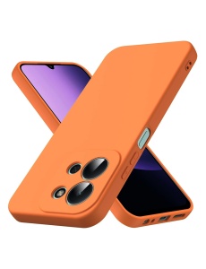 Оранжев силиконов гръб POLY за Xiaomi Redmi 15C