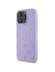 Оригинален лилав гръб MagSafe Guess за IPHONE 16 Pro Max със защита от удари и надрасквания