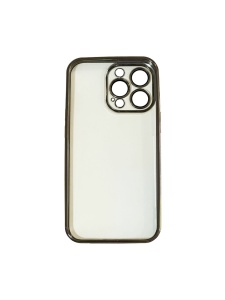 Прозрачен кейс JOYROOM със стъклено покритие на камерата и златна рамка за IPHONE 12 Pro Max