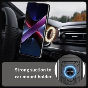 Противоударен черен кейс Camera Cover за Honor 400