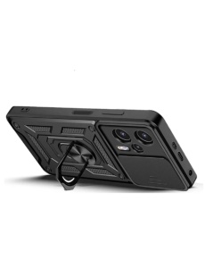 Противоударен черен кейс Camera Cover за Motorola Moto G13 G23