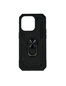 Противоударен черен калъф Zore за iPhone 15 Pro