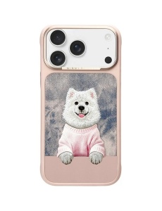 Розов Гръб със самоед "Nimmy Case" за iPhone 17 Pro