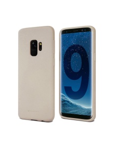 Сив Силиконов Гръб Mercury Soft Feeling за Samsung S9