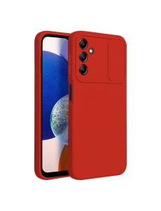 Силиконов гръб CAMSHIELD червен за Samsung A14