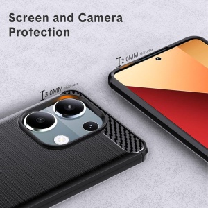 Силикон гръб Carbon за Xiaomi Redmi Note 14S