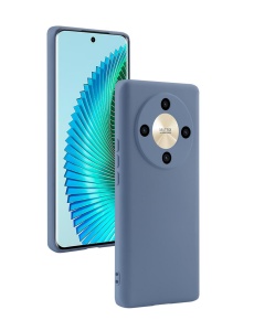 Син силиконов гръб POLY за Honor Magic 6 Lite