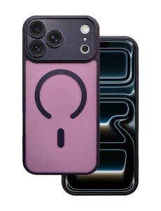 Тъмно Лилав "Mag Safe с предпазно стъкло на камерата" за iPhone iPhone 18 Pro