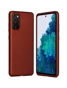 Тъмно червен калъф Candy Color за Samsung S20 FE