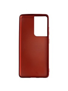 Тъмно червен гръб Candy Color за Samsung S21 Ultra