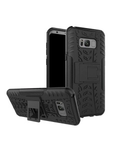 Удароустойчив черен калъф Bronya 2 за Samsung Galaxy S8