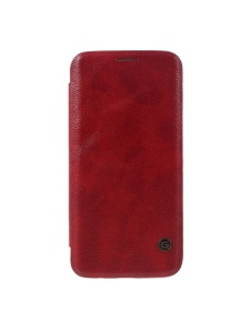 Червен Кожен кейс G Case за Samsung S7 Edge