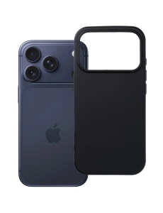 Черен силиконов гръб POLY за iPhone 17 Pro