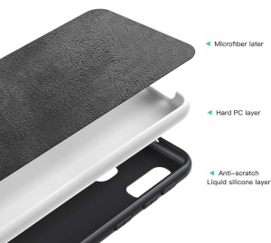 Черен силиконов калъф POLY за Samsung A20e със защита от удари и надрасквания